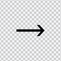 Poster - simple black arrow vector art.