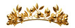 Golden olive crown (laurel wreath), cut out