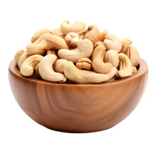 Cashew Nuts,Wooden Bowl Of Cashew Nuts Isolated On Transparent Background,transparency 
