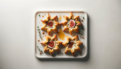 Poster - Puff pastry tart with fresh figs and a glaze of honey