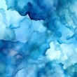 Abstract blue watercolor paint background design. watercolor bleed and fringe with vibrant distressed grunge texture 