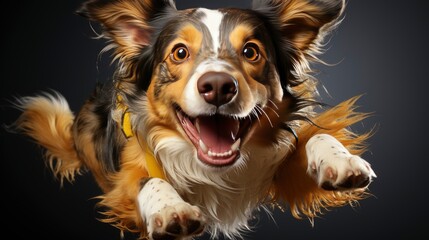 A Joyful Mutt Catching A Ball Mid-Air Ball Catch , Background For Banner, HD