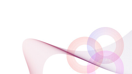 Wall Mural - Curve and blend abstract background vector