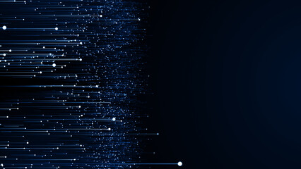 Particles bokeh abstract blue event game trailer titles cinematic openers digital technology concert background
