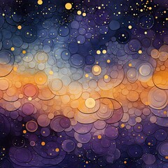 Wall Mural - abstract background with circles