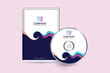 Modern business DVD case and disc label template design