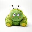 Front view close up of caterpillar soft toy