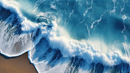 Wall Mural - Sea waves crushing