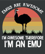 Never Forget 1932 Vintage funny sunset Emus Bird lover T-Shirt design vector, Emu Farm,emu girl, loves emus t-shirt, funny emu lover gifts, love emus, emu bird girl, vintage, retro, sunset
