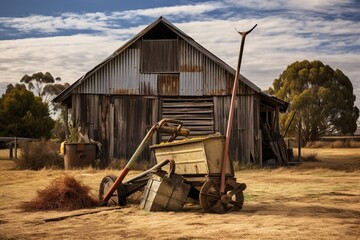 Wall Mural - old abandoned farm