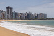 praia na área urbana da cidade de Vila Velha, Estado do Espirito Santo, Brasil