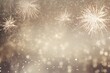 © Thares2020 - Magical sparkle wonderland. Glittering christmas bokeh background in soft and bright tones. Glamorous night xmas lights. Shimmering silver and gold sparkle for festive effect