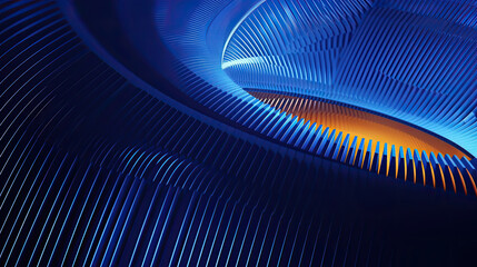Fototapete - blue abstract background, futuristic design, 3d modern technology background, dark blue futuristic. digital backdrop for technology, AI, storage, sound, graphics, education, 	
