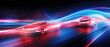 Wrangler vehicle tail light rays on city road