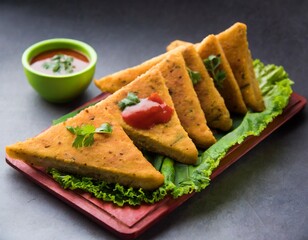 Wall Mural - Street Food Bread Pakora