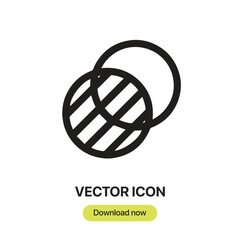 Fototapete - Transparency icon vector. Linear-style sign for mobile concept and web design. Transparency symbol illustration. Pixel vector graphics - Vector.