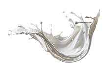 Twisted Milk Splash Isolated On A Transparent Background, Creamy Yogurt Or White Paint Wave Swirl Splashing Clipart PNG, Liquid Splash	