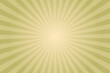 Dark khaki retro vintage style background with sun rays. Olive green sunburst background. Vector illustration
