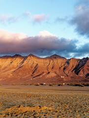 Wall Mural - Fuerteventura - Sunset at the Playa de Cofete Canary Islands Spain