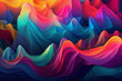 Abstract digital liquid vibrant background