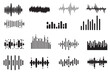 © NyeinHtet - Set of sound waves, equalizer, wave forms
