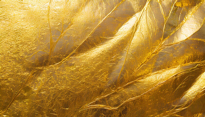 gold foil leaf shiny wrapping paper texture background gold metallic background gold foil texture background for wall paper decoration element