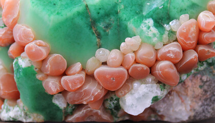 Wall Mural - coral jade mineral texture