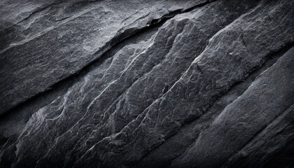 Wall Mural - gray or black slate stone texture nature patterns for dark background
