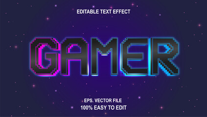 Wall Mural -  editable gamer text effect game and esport style