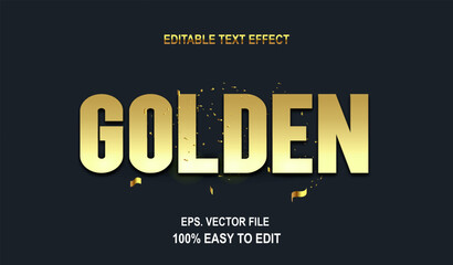 Wall Mural - editable text luxury gold color