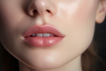close up beautiful face, young girl with natural beauty. freshskin beauty, glow skin without makeup.