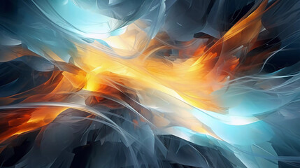 Poster - Digital abstract background. Can be used for technological processes, neural networks and AI, digital storages, sound and graphic forms, science, education