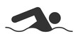 Swimmer icon. Swim activity set vector ilustration.