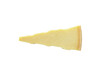 Closeup of parmesan cheese isolated on a transparent background without shadows from above, top view
