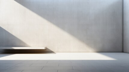 Wall Mural - Concrete Minimalism: A minimalist composition featuring a smooth concrete surface, exuding modern simplicity.