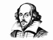 A Drawing Of A Man - William Shakespeare - the famous English writer