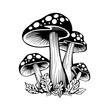  Enchanting Mushroom Forest Vector Illustration