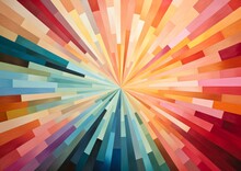 Abstract Colorful Sunburst Background.