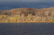 scenic fall foliage along the Potomac river