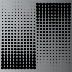 Wall Mural - Halftone pattern vector with rotating and multiply technic