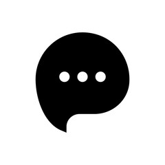 Aufkleber - comment icon speech bubble symbol Chat message icons - talk message Bubble chat icon. online communication, Conversation, chatting icons. web vector icon