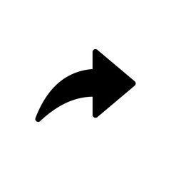 Fototapete - share arrow icon sign reply send forward icons button. web vector icon