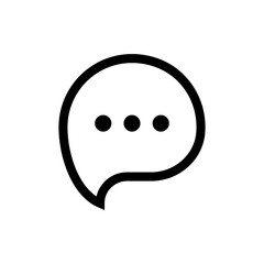 Aufkleber - comment icon speech bubble symbol Chat message icons - talk message Bubble chat icon. online communication, Conversation, chatting icons. web vector icon