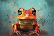Frog Colored Delight: Abstract Old Background Revealing Vibrant Hues