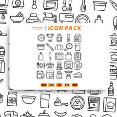 Wall Mural - Cooking Icon Pack