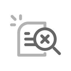 Poster - search no result. data, document, file or information not found concept illustration flat design vector. simple, modern graphic element for landing page ui, infographic, icon