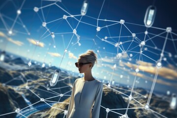 Leinwandbilder - The blockchain era, How decentralized technology is shaping the future.
