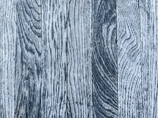 Wall Mural - blue toned oak planks. wooden textured background with natural patterns.