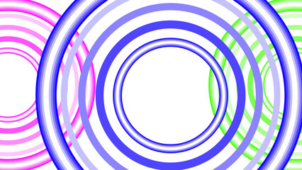 Wall Mural - neon circle Frame. Vector set of round neon vector