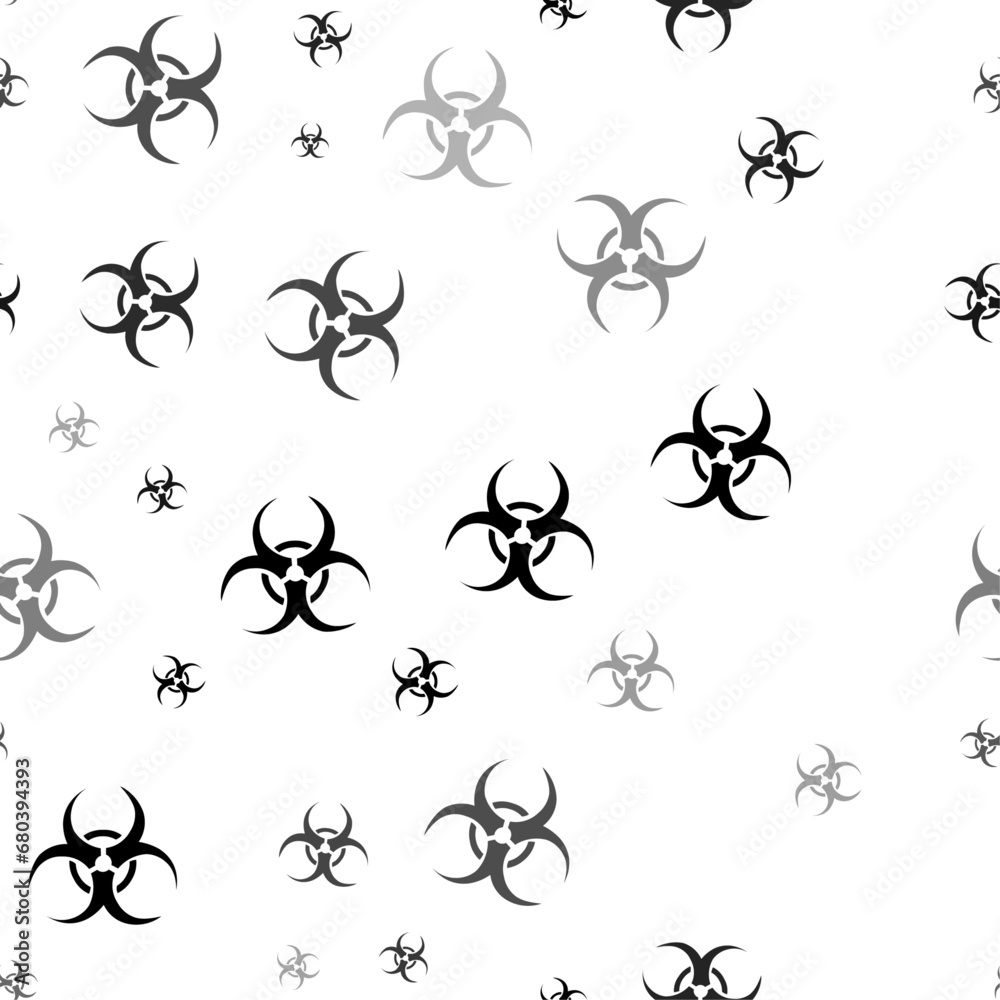 Seamless Vector Pattern With Biohazard Symbols Creating A Creative seamless-vector-pattern-with-biohazard-symbols-creating-a-creative
